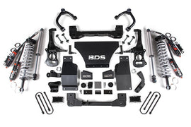 25-Up Silverado/Sierra 1500 4WD 4 Inch Suspension Lift Kit V8 Gas 3 Inch Rear Block -Fox 2.5 PES C/O Front Fox 2.5 PES Rear BDS Suspension