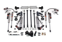 Load image into Gallery viewer, 4 Inch Lift Kit w/ 4-Link FOX 2.5 Performance Elite Coil-Over Conversion Ford F250/F350 Super Duty 17-19 4WD Diesel 5 Inch Block 2 Leaf Main Fox 2.5 Performance Elite Shocks