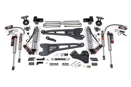 4 Inch Lift Kit w/ Radius Arm FOX 2.5 Performance Elite Coil-Over Conversion Ford F250/F350 Super Duty 17-19 4WD Diesel 5 Inch Block 2 Leaf Main FOX 2.5 Performance Elite