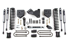 Cargar imagen en el visor de la galería, BDS 4in. Suspension Lift Kit w/ Fox Performance Series Shocks | BDS344FS | 2005 - 2007 Ford Superduty F250 / F350 with Factory Overload Springs
