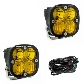 Baja Designs Squadron Sport Driving/Combo Pair LED Light Pods - Amber | 557813