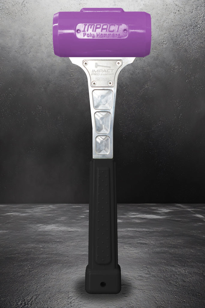 Impact Poly Hammers 20 oz Custom Purple Head / Black Handle Polyurethane Dead Blow Hammer