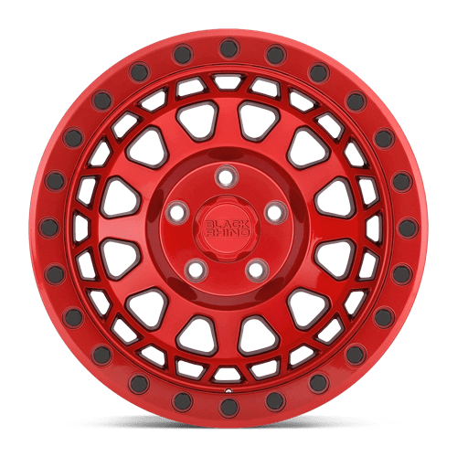 Black Rhino Primm Wheel | Candy Red with Black Bolts | 17 in. x 9 in. | 5 x 127 mm Bolt Pattern | -18 mm Offset