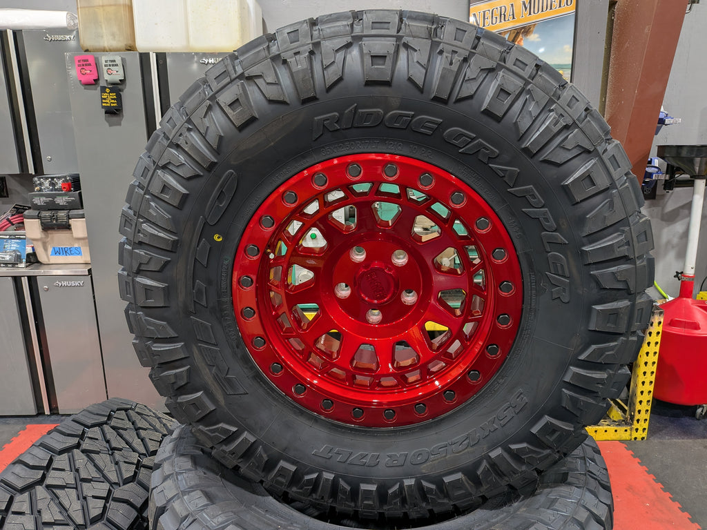 Black Rhino Primm Wheel | Candy Red with Black Bolts | 17 in. x 9 in. | 5 x 127 mm Bolt Pattern | -18 mm Offset