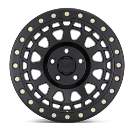 Black Rhino Primm Wheel | Matte Black with Brass Colored Bolts | 17 in. x 9 in. | 5 x 127 mm Bolt Pattern | -18 mm Offset