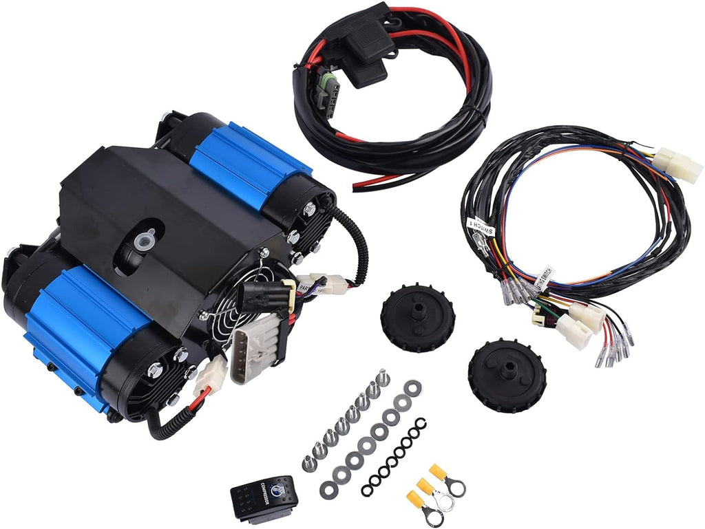 HF 4x4 Accessories Twin Motor High Output Air Compressor | CKMTA12 | 12 Volt