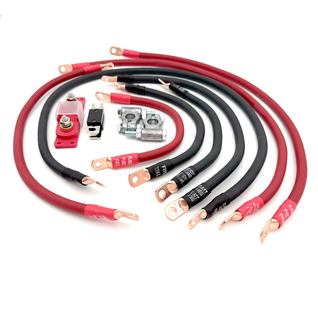 Big 7 Battery Cable Kit 1974 - 1983 Jeep Cherokee / Wagoneer / J10 / J20 Full Size SJ