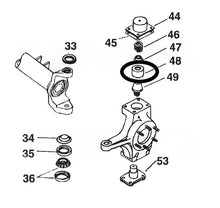 Cargar imagen en el visor de la galería, Dana 60 Bronze Kingpin Bushing Set with Roll Pins | Plastic Bushing Eliminator