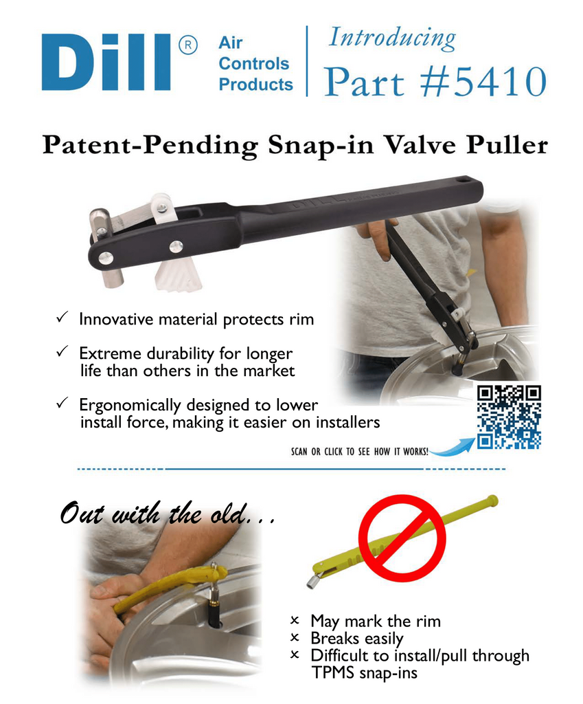 Dill Air Control Snap-In Tire Valve Stem Puller Installer | 5410