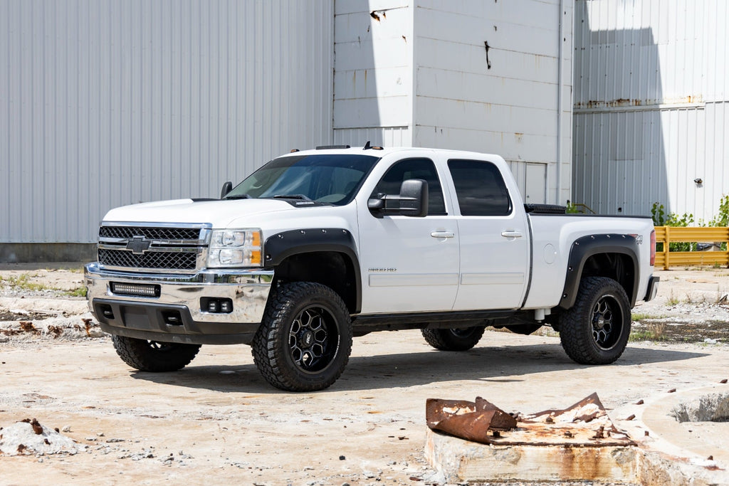 Pocket Fender Flares GBA Black Chevy Silverado 1500/2500HD/3500HD (07-14) Rough Country