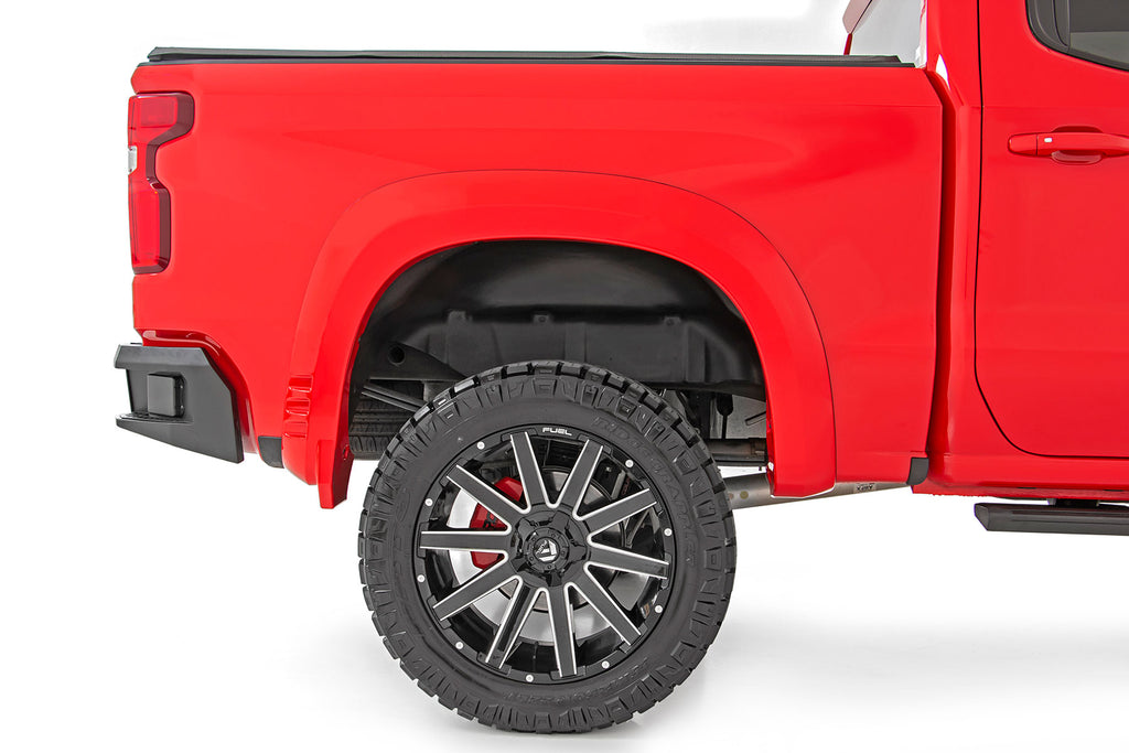 Fender Flares SF1 GB8 Mosaic Black Chevy Silverado 1500 2WD/4WD (19-26) Rough Country