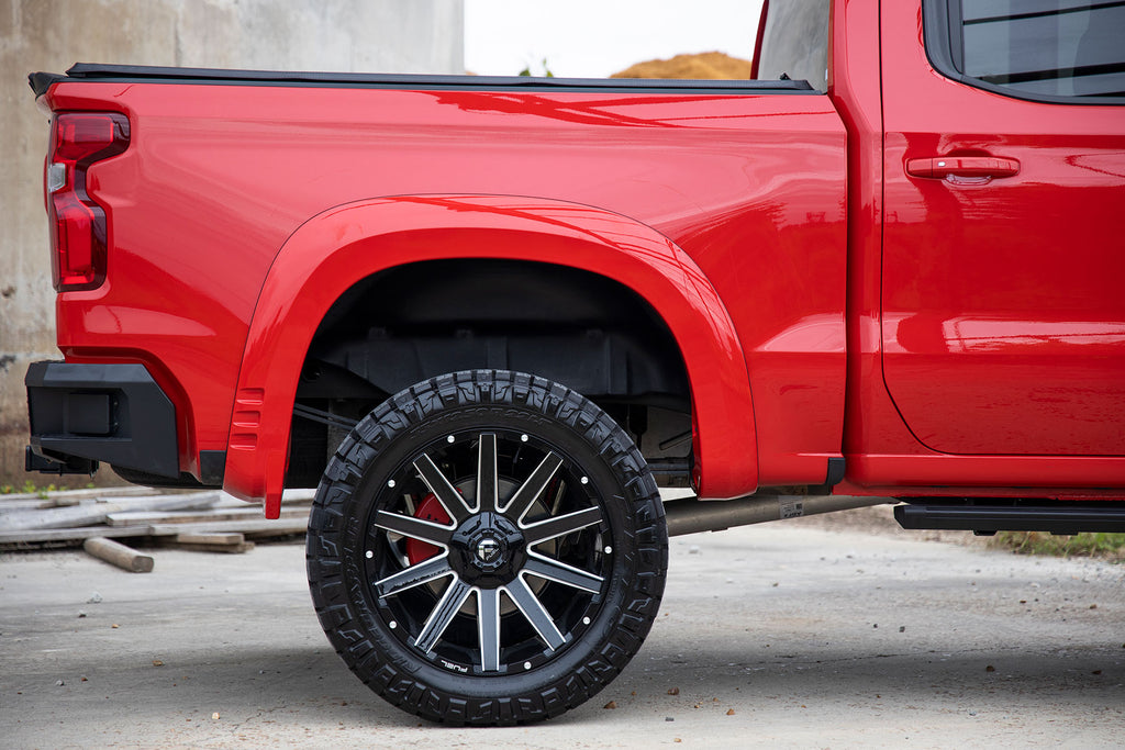 Fender Flares SF1 GB8 Mosaic Black Chevy Silverado 1500 2WD/4WD (19-26) Rough Country