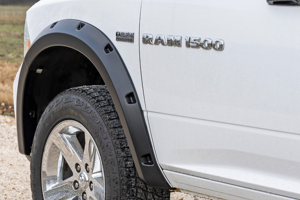 Pocket Fender Flares GW7 Bright White Ram 1500 2WD/4WD (2009-2018 & Classic) Rough Country