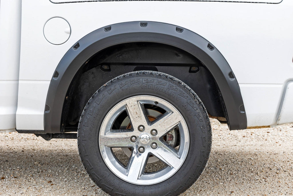 Pocket Fender Flares GW7 Bright White Ram 1500 2WD/4WD (2009-2018 & Classic) Rough Country