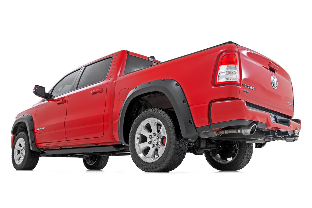 Pocket Fender Flares PR4 Flame Red Ram 1500 2WD/4WD (2019-2024) Rough Country