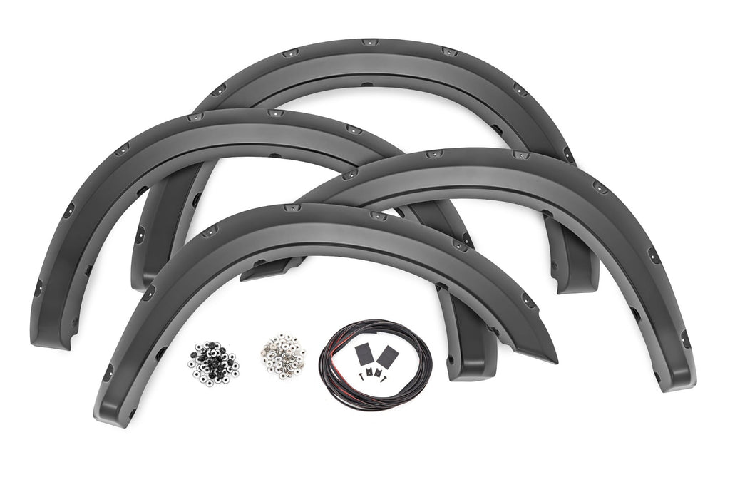 Pocket Fender Flares Gloss Black Ram 2500/3500 2WD/4WD (2011-2018) Rough Country