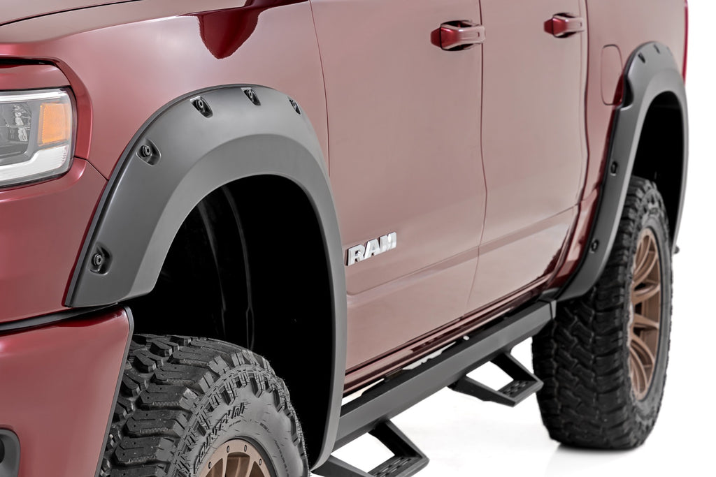 Pocket Fender Flares PW7 Bright White Ram 1500 2WD/4WD (2025-2026) Rough Country
