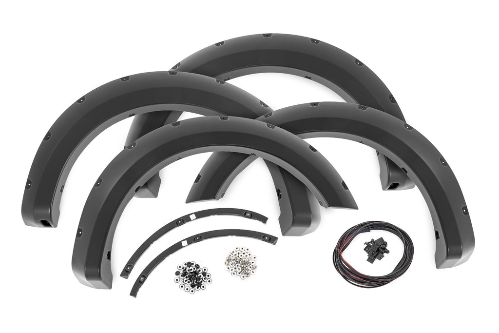 Pocket Fender Flares UH Tuxedo Black Metallic Ford F-150 2WD/4WD (09-14) Rough Country