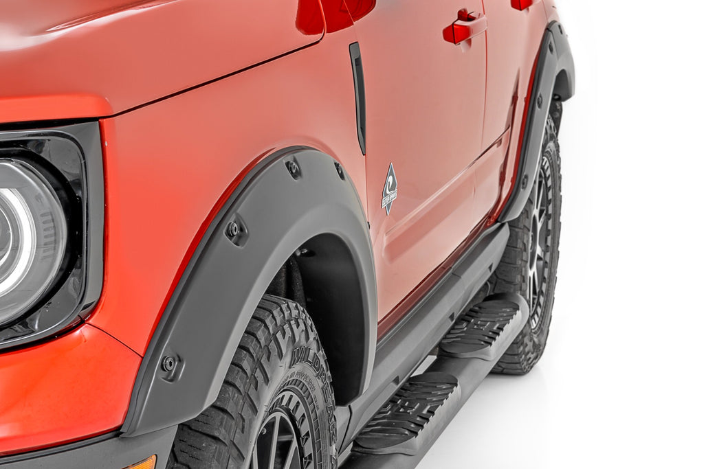 Pocket Fender Flares YZ Oxford White Ford Bronco Sport 4WD (2021-2026) Rough Country
