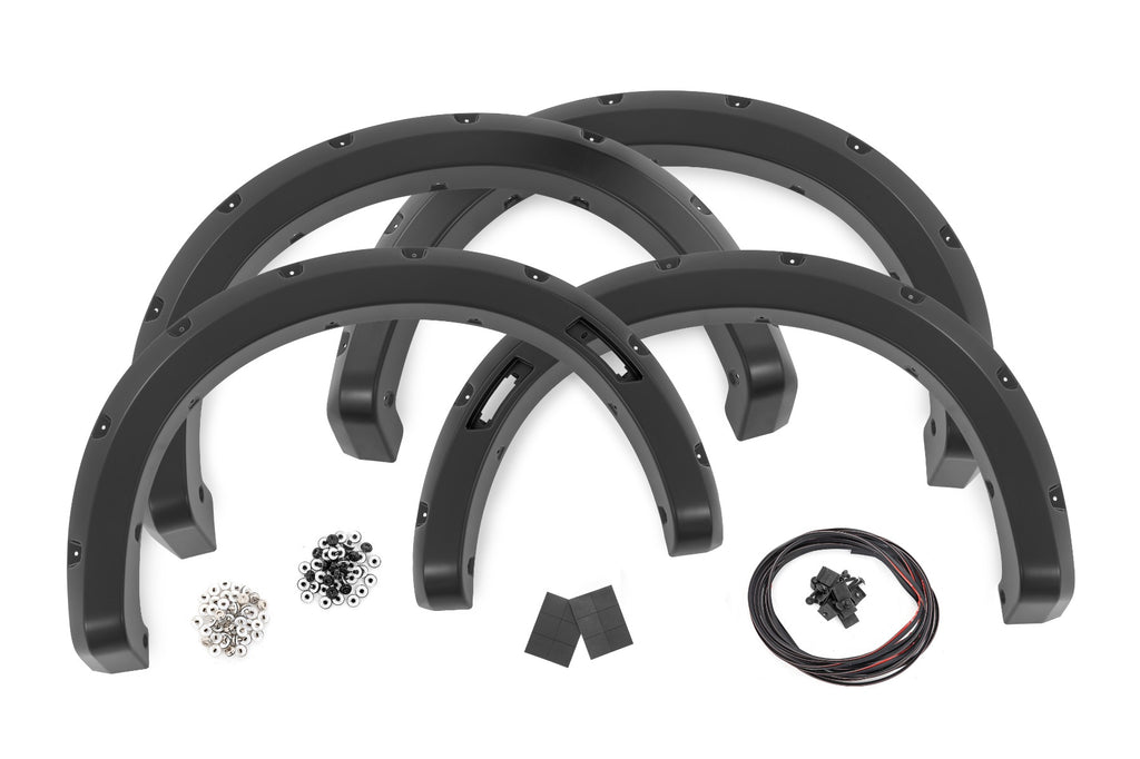 Pocket Fender Flares M7 Carbonized Gray Ford Ranger 2WD/4WD (2024-2026) Rough Country