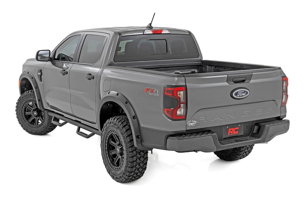 Pocket Fender Flares M7 Carbonized Gray Ford Ranger 2WD/4WD (2024-2026) Rough Country