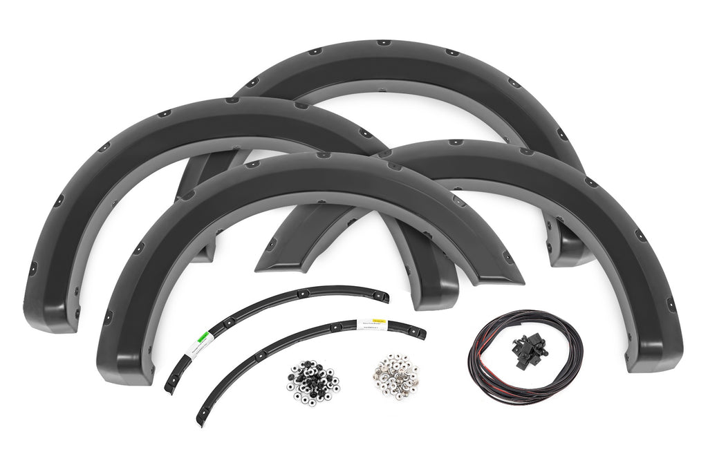 Pocket Fender Flares JS Iconic Silver Ford F-250/F-350 Super Duty (23-26) Rough Country