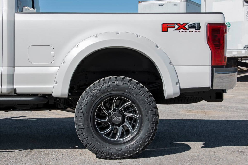 Pocket Fender Flares Flat Black Ford Super Duty 2WD/4WD (17-22) Rough Country