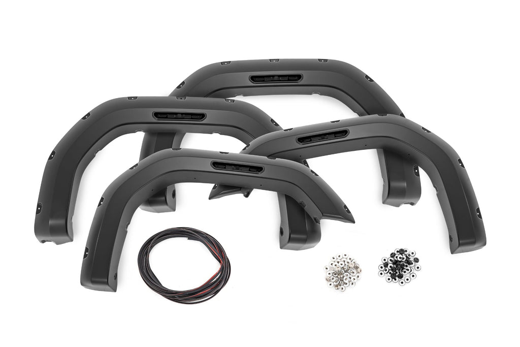 Fender Flares GNO Thunderstorm Gray GMC Sierra 2500 HD/Sierra 3500 HD (20-26) Rough Country