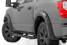 Cargar imagen en el visor de la galería, Pocket Fender Flares Crew Cab W/O Emblem Gloss Black Nissan Titan (17-24) Rough Country