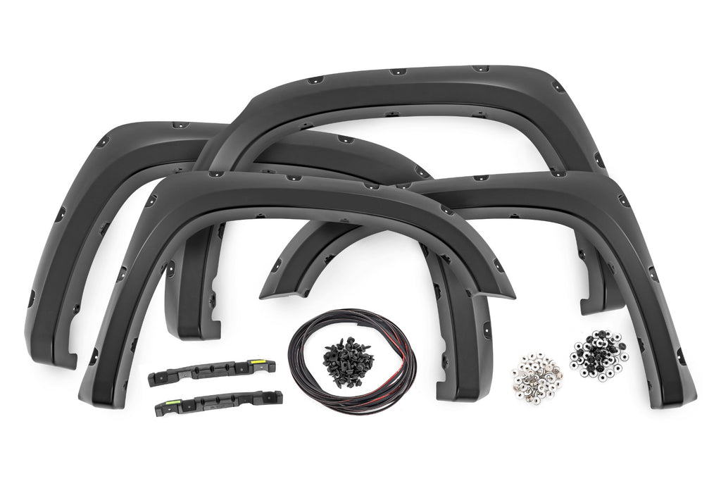 Pocket Fender Flares 089 Wind Chill Pearl Toyota Tundra 2WD/4WD (14-21) Rough Country