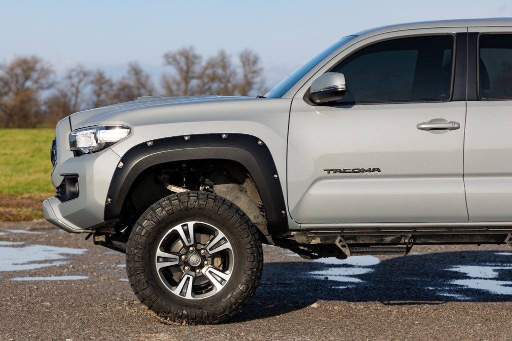 Pocket Fender Flares 1G3 Magnetic Grey Toyota Tacoma 2WD/4WD (2016-2023) Rough Country