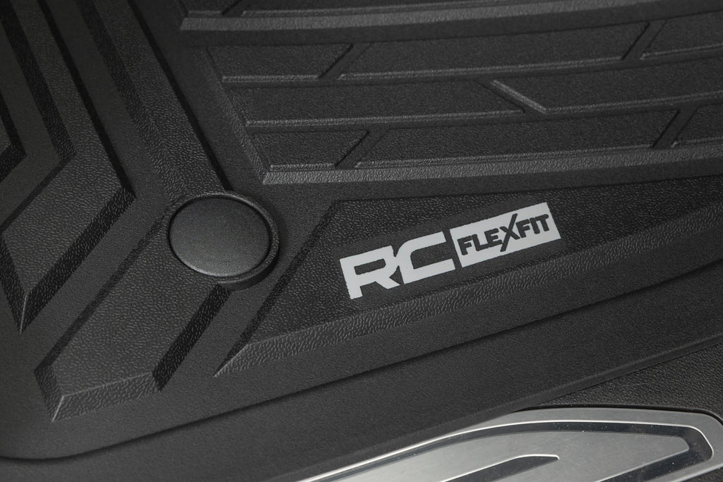 Flex-Fit Floor Mats FR & RR FR Bucket Crew Silverado/Sierra 1500/2500HD/3500HD (19-26) Rough Country