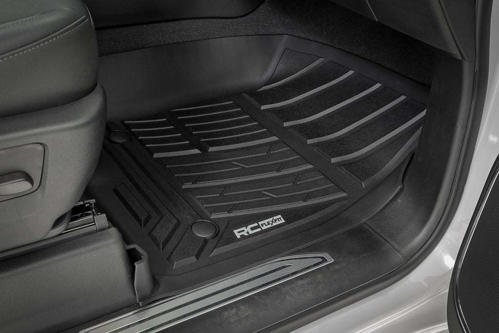 Flex-Fit Floor Mats Front Bucket Silverado/Sierra 1500/2500HD/3500HD (19-26) Rough Country