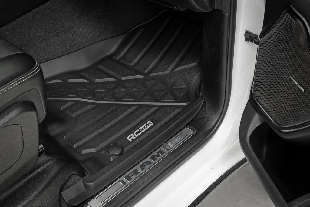Flex-Fit Floor Mats Front Crew Ram 1500 (19-24)/1500 TRX (21-24) Rough Country