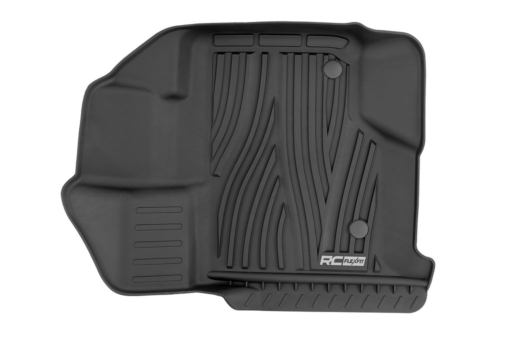 Flex-Fit Floor Mats FR & RR Ford F-150 (15-26)/F-150 Lightning (22-26)/Raptor (17-25) Rough Country