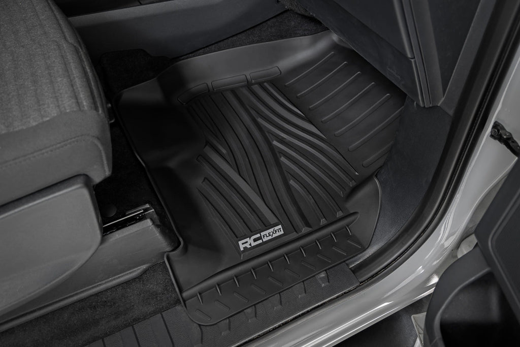 Flex-Fit Floor Mats Front Ford F-150 (15-26)/F-150 Lightning (22-26)/Raptor (17-25) Rough Country