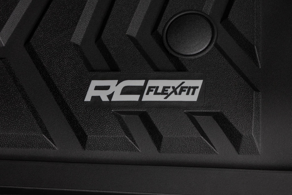 Flex-Fit Floor Mats Front and Rear Ford F-250/F-350 Super Duty (17-26) Rough Country