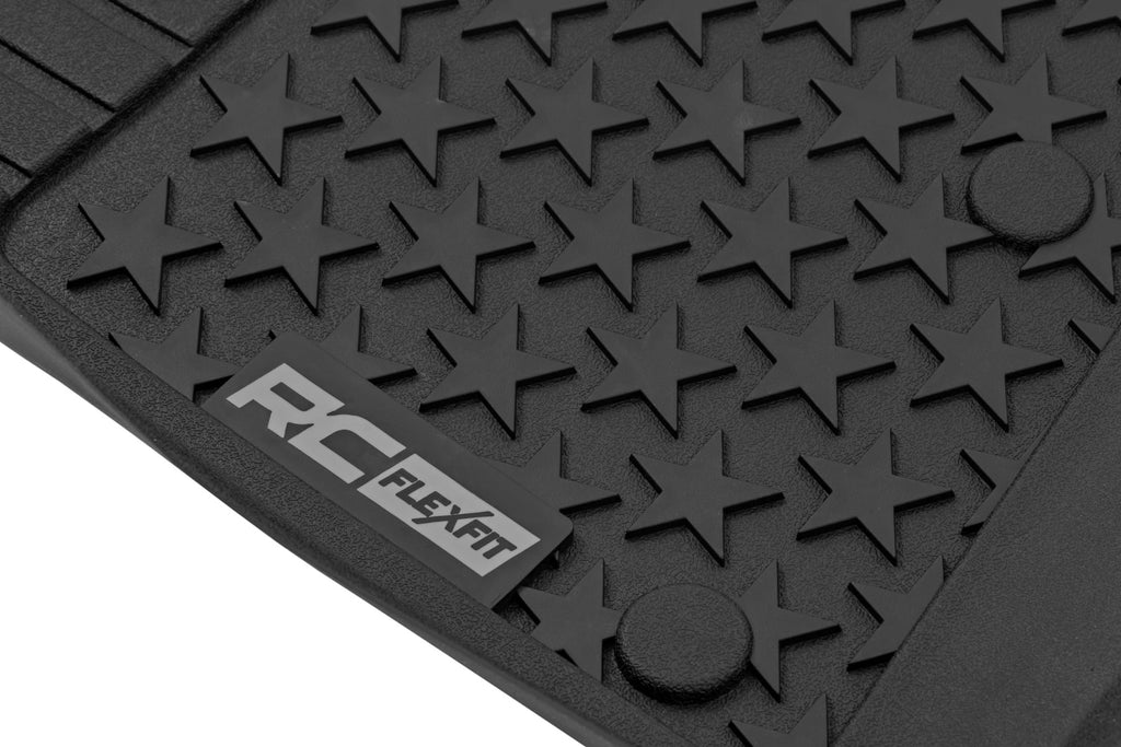 Floor Mats FR 4 Door Jeep Wrangler Unlimited 4WD (2014-2018) Rough Country
