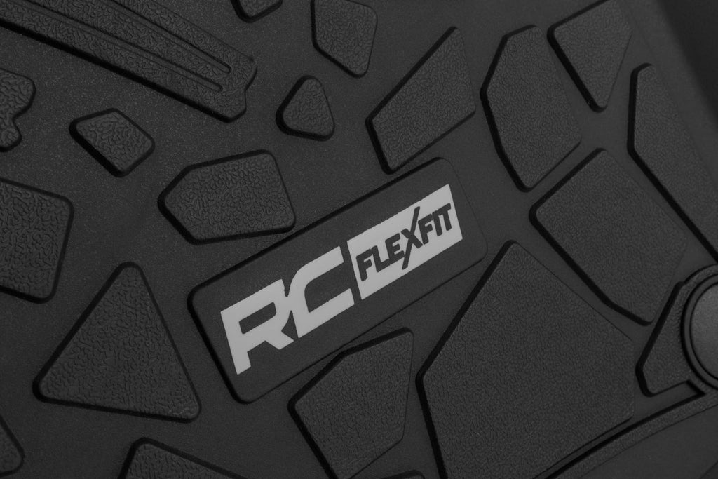 Flex-Fit Floor Mats FR & RR RR Lockable Jeep Gladiator JT 4WD (20-25) Rough Country