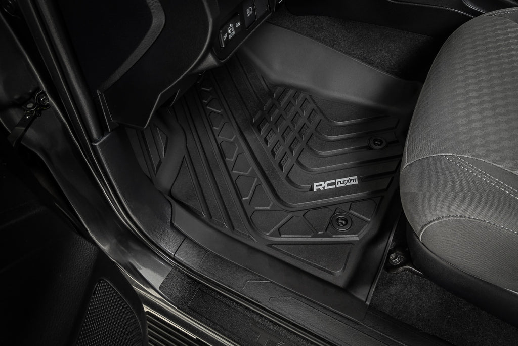 Flex-Fit Floor Mats Front Toyota Tacoma 2WD/4WD (2016-2023) Rough Country