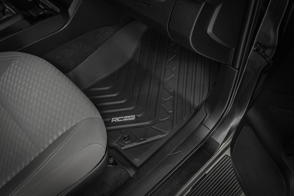 Flex-Fit Floor Mats Front Toyota Tacoma 2WD/4WD (2016-2023) Rough Country