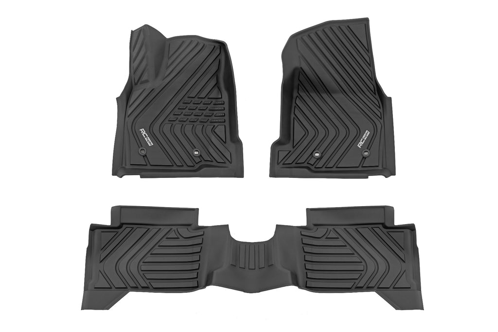 Flex Fit Floor Mats Front & Rear Crew Toyota Tacoma 2WD/4WD (2024-2026) Rough Country