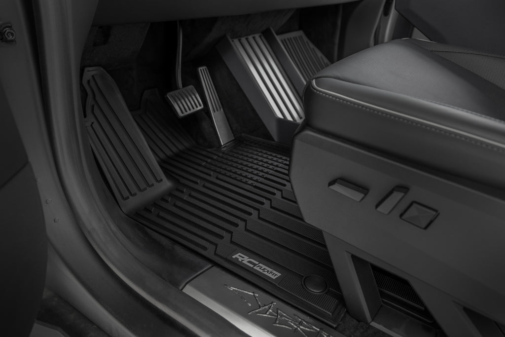 Flex-Fit Floor Mats FR & RR Tesla Cybertruck 4WD (2024-2026) Rough Country