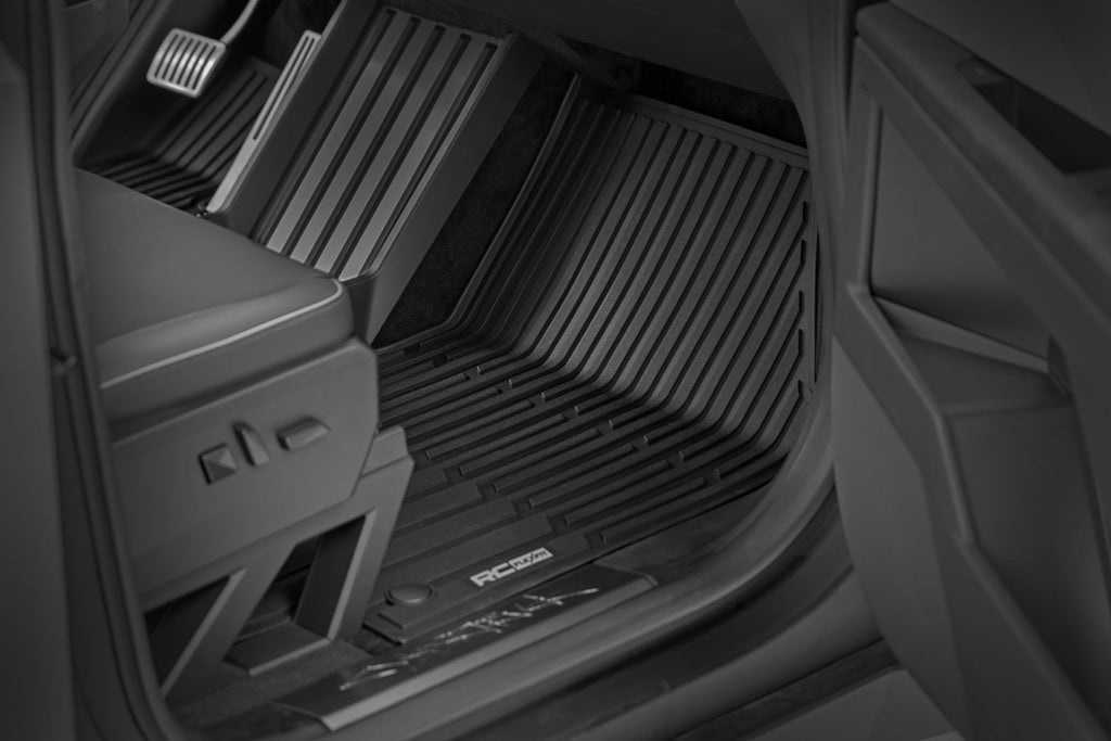 Flex-Fit Floor Mats FR & RR Tesla Cybertruck 4WD (2024-2026) Rough Country