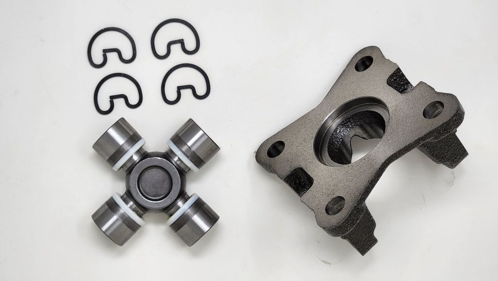 Rear Driveshaft Flange & Universal Joint Kit | 1310 Series U-Joint | 3in. x 3in. Bolt Pattern | Ford 8.8in. Adapter / Conversion into Jeep