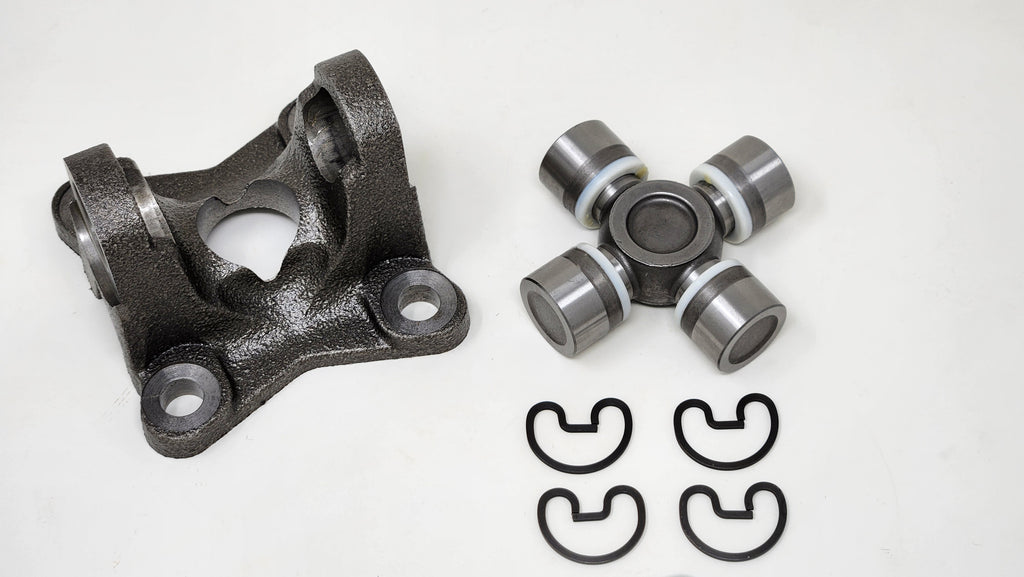 Rear Driveshaft Flange & Universal Joint Kit | 1310 Series U-Joint | 3in. x 3in. Bolt Pattern | Ford 8.8in. Adapter / Conversion into Jeep