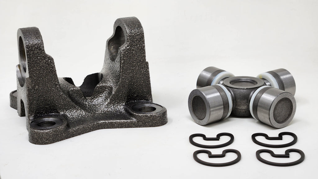 Rear Driveshaft Flange & Universal Joint Kit | 1310 Series U-Joint | 3in. x 3in. Bolt Pattern | Ford 8.8in. Adapter / Conversion into Jeep