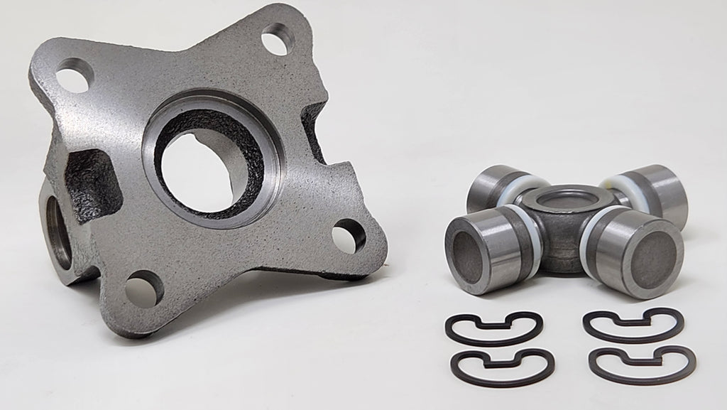 Rear Driveshaft Flange & Universal Joint Kit | 1310 Series U-Joint | 3in. x 3in. Bolt Pattern | Ford 8.8in. Adapter / Conversion into Jeep