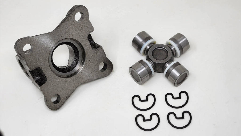 Rear Driveshaft Flange & Universal Joint Kit | 1310 Series U-Joint | 3in. x 3in. Bolt Pattern | Ford 8.8in. Adapter / Conversion into Jeep