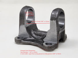 Toyota Driveshaft Flange | 1510 Series U-Joint | 60mm x 60mm Bolt Pattern | Replacement for OEM Part #'s 37315-35040 / 37315-35070